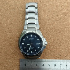 Mens Citizen Eco Drive Titanium Sapphire Watch