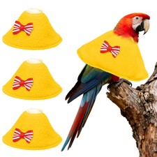 Bird Collars Bird Cone Collar Protective Cones Yellow, S, 3 Pcs