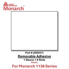 Genuine Monarch 1136 Removable Adhesive Labels 8 Rolls-Authorized Dealer 000037