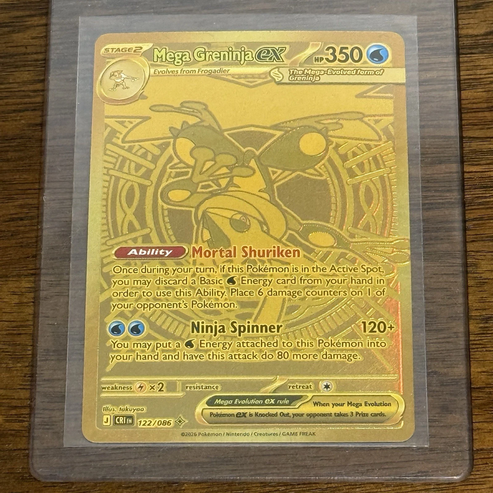 Mega Greninja ex - Chaos Rising #122 Price & Value ($144.73