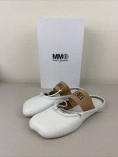 MM66 Maison Margiela White Ballet Mule Shoes S66WX0062 Size 37 / US 7W