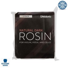 2-Pack Dark Violin  Cello Rosin - Natural  Easy Grip