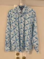 ted baker variety designer Men s XL Long Sleeve Button Front Dress Shirt