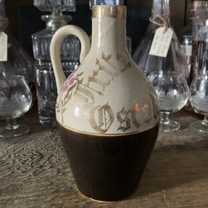 FRITZ WELSH OSCODA MICHIGAN MICH Antique Two Tone WHISKEY Bar Saloon MINI JUG (B