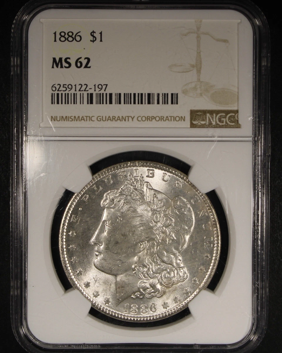 MS 62 Graded 1886 Year Morgan US Dollars (1878-1921) for sale | eBay