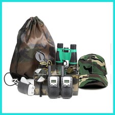 Outdoor Adventure Set for Kids - Camouflage Camping Exploration Toys with Wal...