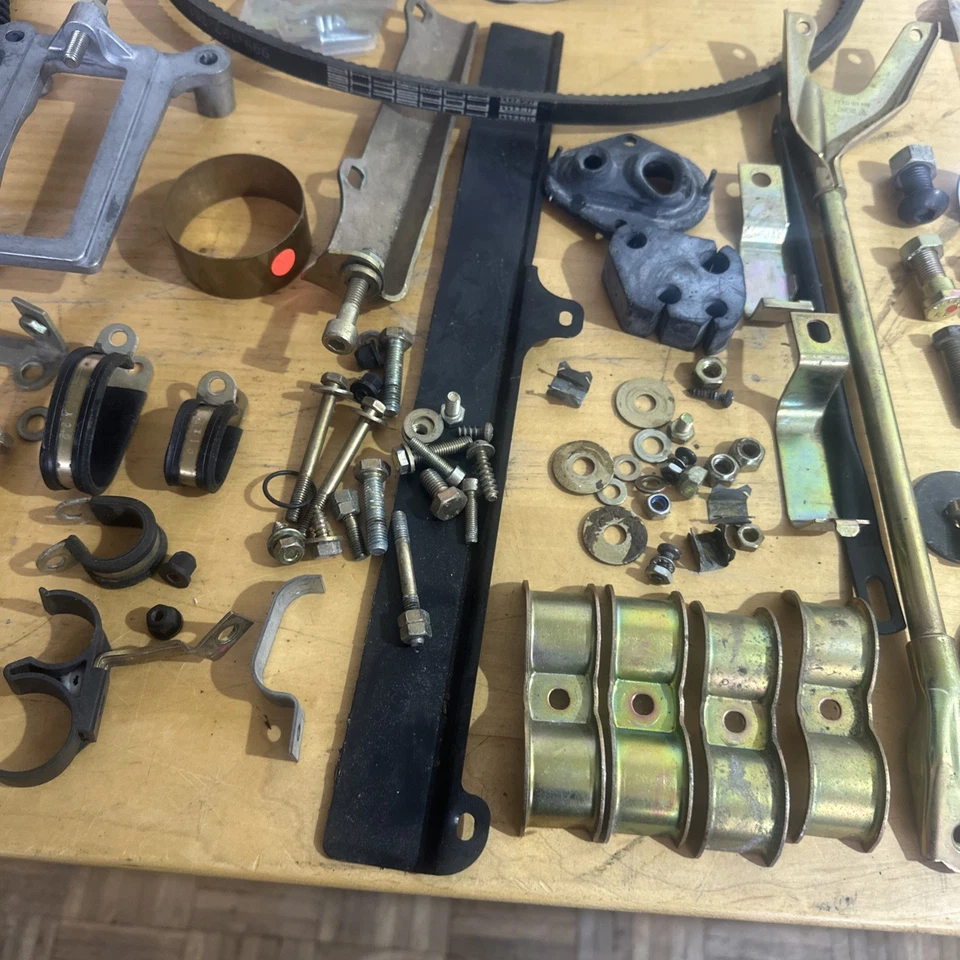 Muy bonito usado original porsche 911 lote pernos líneas freno abrazadera soportes, correa  Foto 4 de 4