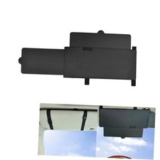 1 PC Car 12.2" x 5.9" Sun Visor Extender, Retractable Anti-Glare Visor for