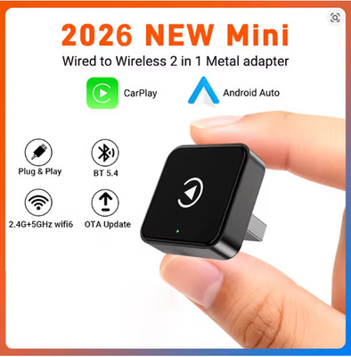 Kabelloser CarPlay Adapter USB | Android Auto Wireless | USB A Type-C Adapter