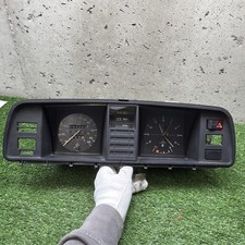 1980 Vw Volkswagen Vanagon Instrument Gauge Cluster W Clock 57k Miles See Pics
