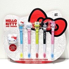 NEW Sanrio Hello Kitty  Friends Toothbrush Collection  Travel Cover 5 Count