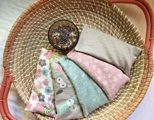 Kid's Calming Organic Lavender Filled Eye Pillow Heat Pad and Cold Pack, NEW