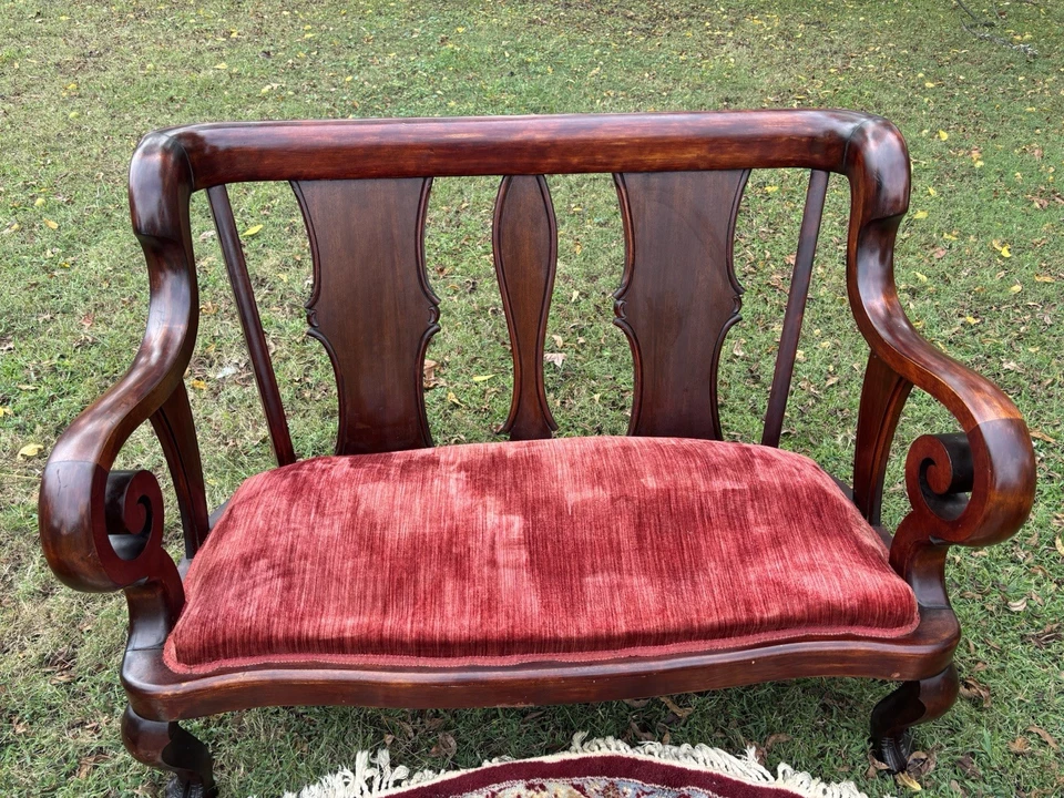 Sofá, balancín y silla a juego Thomas Day alrededor de 1800 del siglo XIX. Foto 4 de 4