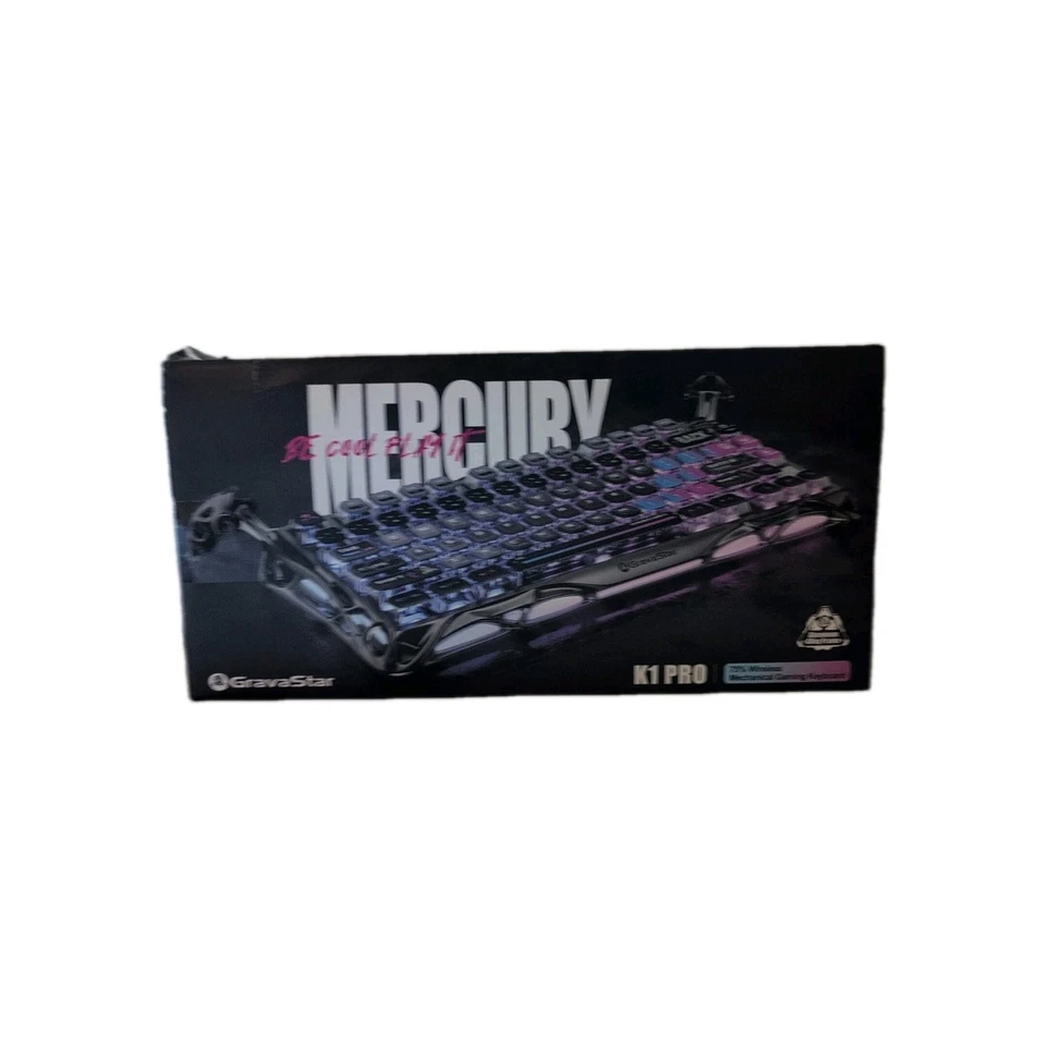 Teclado inalámbrico para juegos GravaStar Mercury K1 Pro 75 % Foto 2 de 4