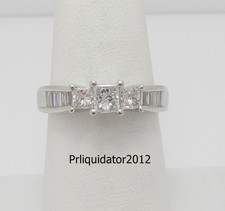 1CT Natural Diamond Engagement Anniversary Wedding Bridal Ring 14K White Gold