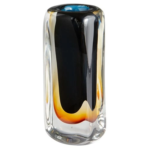 Discover Celosia Multi-Color Hand-Blown Glass Vase - Picture 2 of 6
