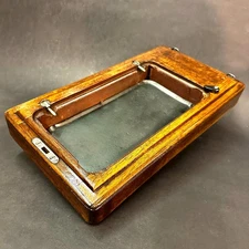 1910 SINGER SEWING MACHINE CARRYING BENTWOOD MAHOGANY BASE SHORT SIZE 27 128