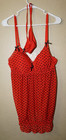 Per Lei XL red babydoll nightie with black heart and adj straps — photo 1
