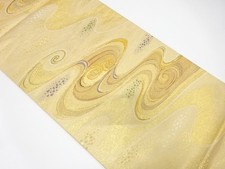 7669784: JAPANESE KIMONO JAPANESE FUKURO OBI / WOVEN SCATTERED FOIL