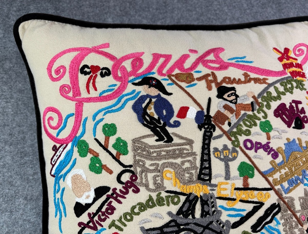 2013 Catstudio PARIS Hand Embroidered Pillow 18