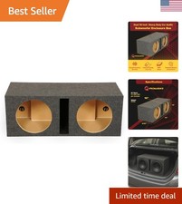 10 Inch Dual Car Audio Subwoofer Enclosure Box, Shared Slot Port Vent, QBASS,...