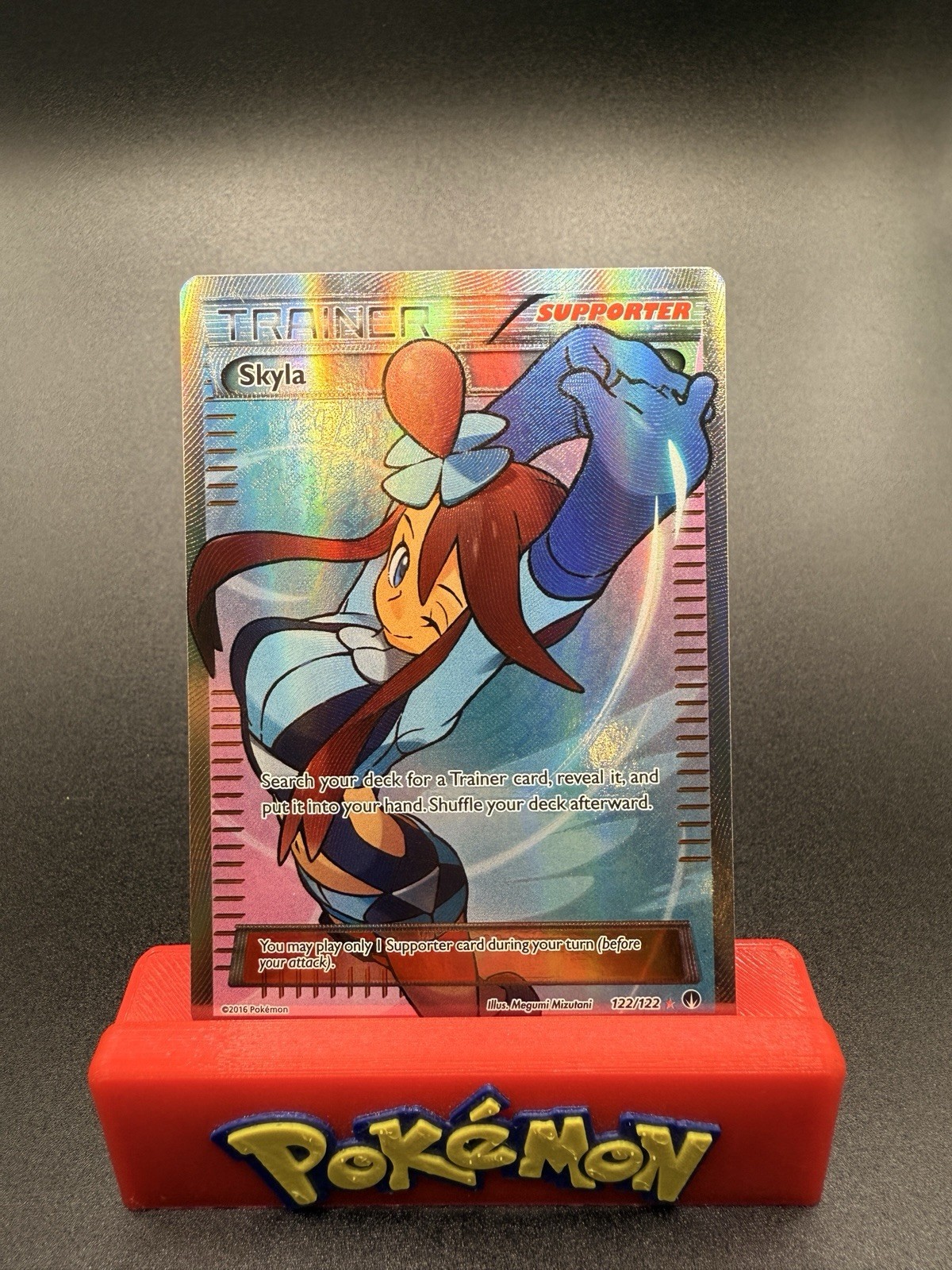 Pokemon Card XY Breakpoint 122 Skyla Holo Foil Ultra Rare Full Art Trainer NM