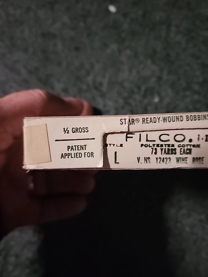 Vintage Bobbins 72 White Rose 12423 Filco Coats America 73 Yard Ea. - Image 3 of 4