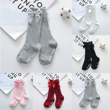Baby Summer Clothing New Kids Toddlers Girls Big Bow Knee High Long Soft Cotton