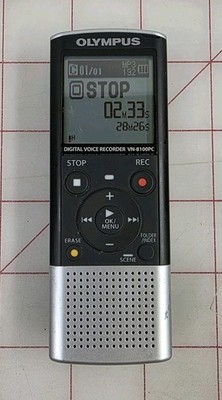 Olympus VN-8100PC Digital Voice Recorder - Tested & Working