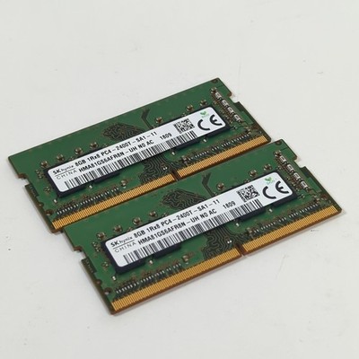 16GB Kit 2x8GB SK hynix DDR4-2400 SO-DIMM 1Rx8 Laptop RAM HMA81GS6AFR8N-UH