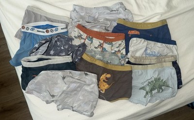 Lot of 12+Boys Underwear Briefs Organic Cotton Soft  Aged 4-8 Will Fit Assorted