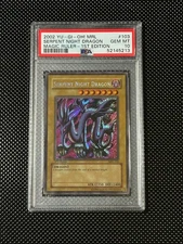 YUGIOH PSA 10 2002 Serpent Night Dragon MRL-103 Secret Rare 1st Edition *5213