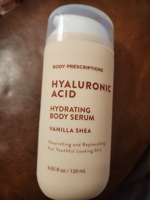 Body Prescriptions Hyaluronic Acid Hydrating Body Serum Vanilla Shea 4.05 oz NEW