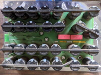 BOSCH 1070077864-101 D-64711 ERBACH CAPACITOR BANK BOARD PCB 400V 470UF * 28