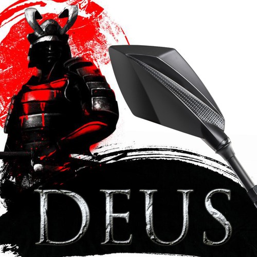 Motorcycle Mirrors Deus Black and Carbon M10 for Suzuki Gladius GSX 1400 1200 - Picture 1 of 12