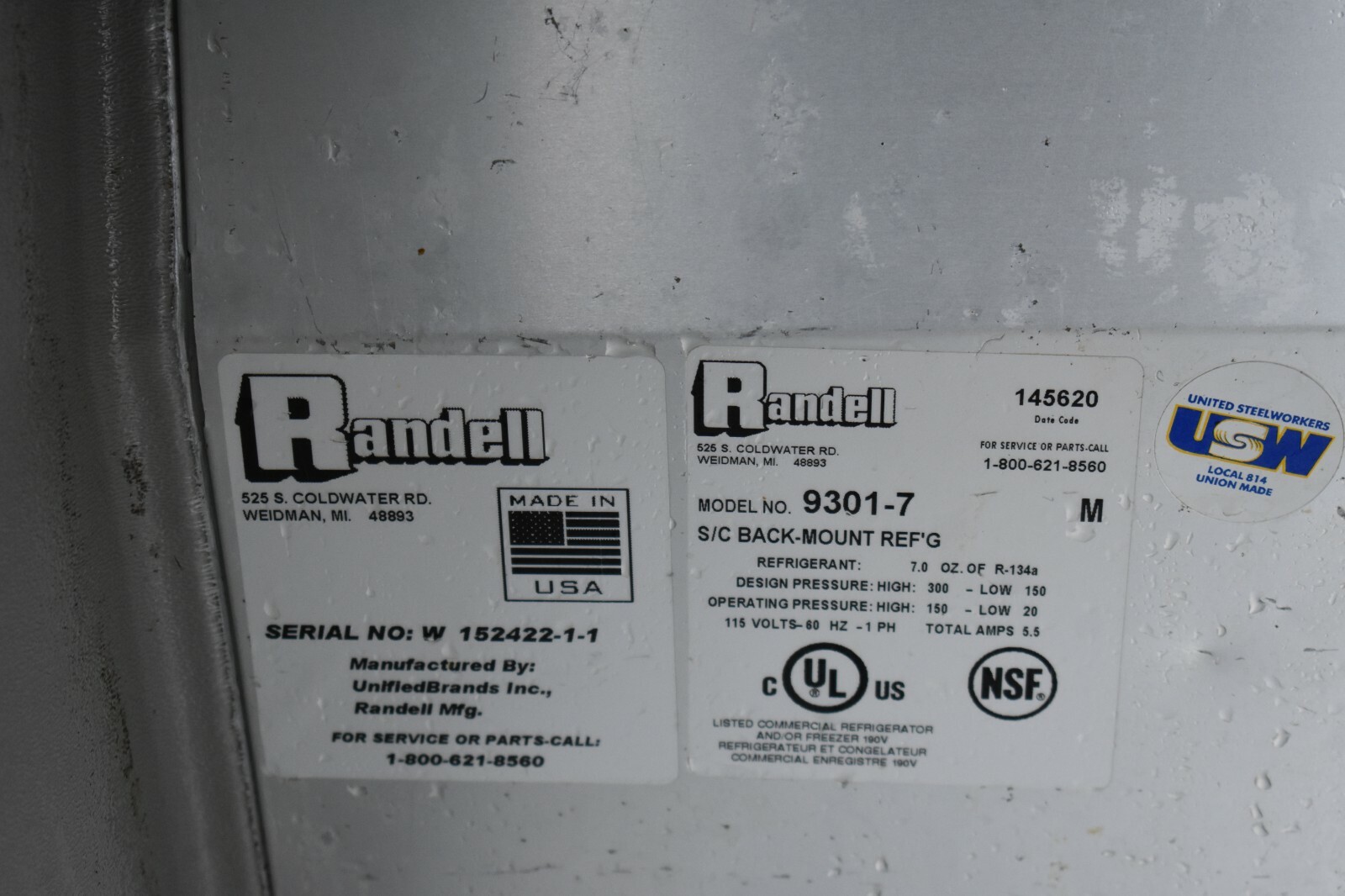 RANDELL 93017 48" UNDERCOUNTER REFRIGERATOR eBay