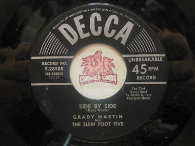 Grady Martin & Slew Foot Five – Side By Side / A Fool Such As I, 45 RPM ...