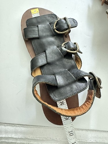 New Fiorentini + Baker Lada 36 1/2 Gladiator Sandals Black Leather Shoes Italy - Picture 18 of 18