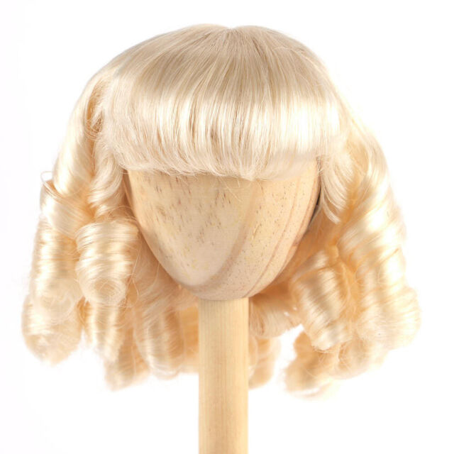 Monique Synthetic Mohair Julie Bleach Blonde 8"-9" Doll Wig