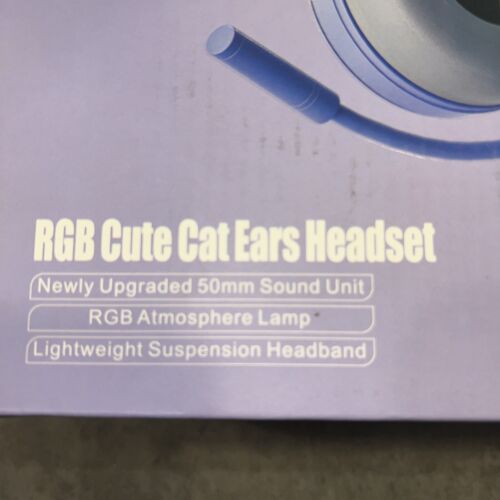 Wired Gaming Headset Sy-G25 with Microphone Detachable Cat Ear Noise Cancelling - Picture 3 of 5