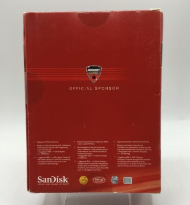Boxed SanDisk 4GB Extreme Ducati Edition Compact Flash Card Boxed SanDisk 4GB Extreme Ducati Edition Compact Flash Card