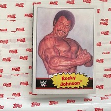 TOPPS WWE LIVING SET CARD ROCKY JOHNSON #81 ONLINE EXCLUSIVE LIMITED EDITION