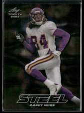 2023 Leaf Trinity (Mega Box) #S-66 Randy Moss Steel Lava Green #/2