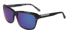 NEW SPYDER SP6004 001 Black Horn Sunglasses with Blue Ion Lenses  Spyder Case