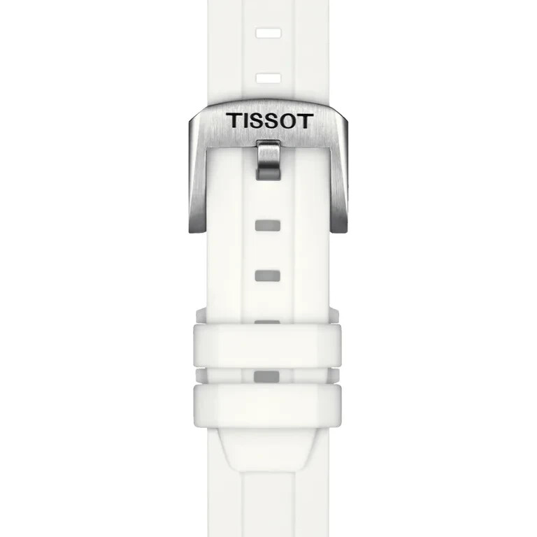 Tissot Seastar 1000 36mm MOP Dial White Rubber Quartz Watch  display picture 1