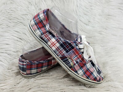 MOSSIMO SUPPLY CO. Red Blue White Casual Shoes Size 9.5