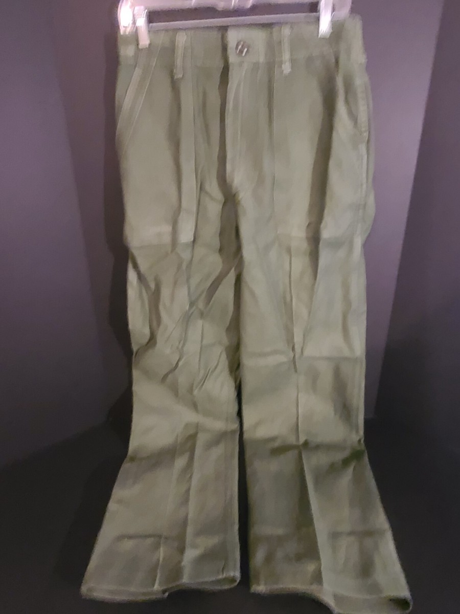 Vintage 60s US Army OG-107 Sateen Type 1 Class 1 Trouser Pants