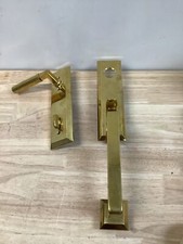 Emtek 4717US19 Heritage Single Cylinder Handleset - Brass