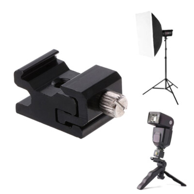 Hot Shoe Flash Bracket Camera Metal Cold Shoe Mount Adapter 1/4 Tripod Sc-YR