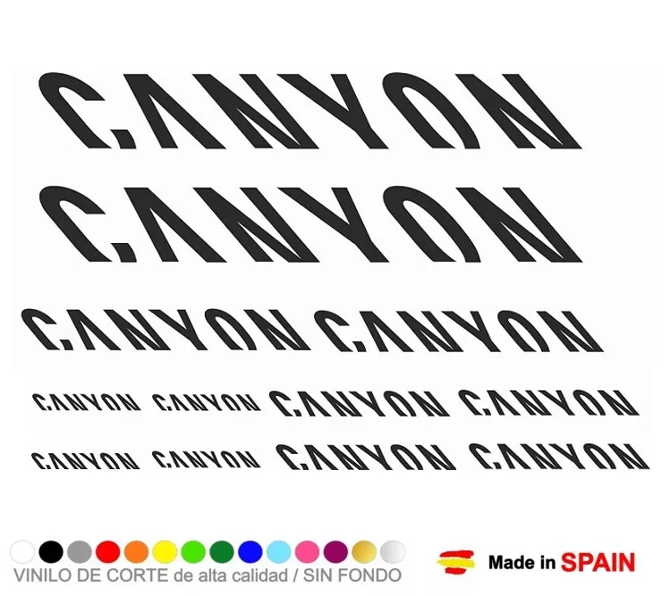 12 CANYON Stickers Decals Vinyl Stickers Bike Bike MTB BTT